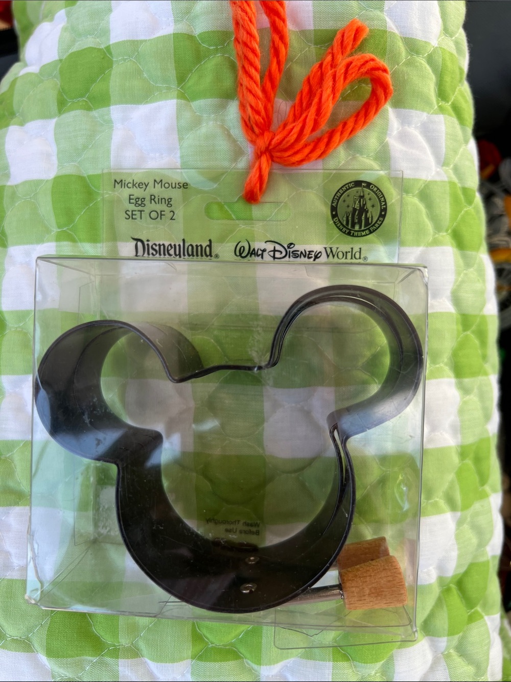 Disney Mickey Mouse Egg 2 Ring Set - Black